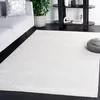 Image de Safavieh Tapis Géométrique pour Salon, Salle à Manger, Chambre à Coucher - Whisper Collection, Tapis à Poil Court, Ivoire, 244 x 305 cm