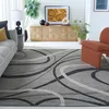 Image de Safavieh Tapis Moderne pour Salon, Salle à Manger, Chambre à Coucher - Odyssey Collection, Tapis à Poil Court, Gris et Ivoire, 244 x 305 cm