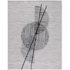 Image de SAFAVIEH Tapis Moderne pour Salon, Salle à Manger, Chambre à Coucher - Odyssey Collection, Tapis à Poil Court, Gris et Noir, 244 X 305 cm