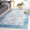 Image de Safavieh Tapis Traditionnel - Lavable en Machine et Antidérapant - Idéal pour Les Zones à Fort Passage - Arizona Collection, Tapis à Poil Court, Bleu et Beige, 152 x 244 cm