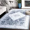 Image de SAFAVIEH Tapis de Sol Vieilli Rug Idéal pour Les Zones à Fort Passage - Lavable en Machine et Antidérapant - Arizona Collection, Tapis à Poil Court, in Gris et Ivoire, 244 X 305 cm