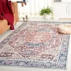 Image de Safavieh Tapis de Sol Vieilli Rug Idéal pour Les Zones à Fort Passage - Lavable en Machine et Antidérapant - Arizona Collection, Tapis à Poil Court, in Rouge et Marine, 200 X 300 cm