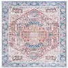 Image de Safavieh Tapis de Sol Vieilli Rug Idéal pour Les Zones à Fort Passage - Lavable en Machine et Antidérapant - Arizona Collection, Tapis à Poil Court, in Rouge et Marine, 240 X 300 cm