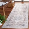 Image de SAFAVIEH Tapis Traditionnel Rug Idéal pour Les Zones à Fort Passage - Lavable en Machine - Arizona Collection, Tapis à Poil Court, in Rouge et Marine, 76 X 244 cm