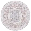 Image de Safavieh Tapis Traditionnel - Lavable en Machine et Antidérapant - Idéal pour Les Zones à Fort Passage - Arizona Collection, Tapis à Poil Court, Rouge et Marine, 183 x 183 cm