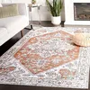Image de SAFAVIEH Tapis de Sol Vieilli Rug Idéal pour Les Zones à Fort Passage - Lavable en Machine et Antidérapant - Arizona Collection, Tapis à Poil Court, in Rouge et Ivoire, 120 X 180 cm