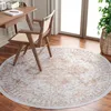 Image de Safavieh Tapis Traditionnel - Lavable en Machine et Antidérapant - Idéal pour Les Zones à Fort Passage - Arizona Collection, Tapis à Poil Court, Beige et Or, 183 x 183 cm