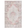 Image de SAFAVIEH Tapis Traditionnel Rug Idéal pour Les Zones à Fort Passage - Lavable en Machine et Antidérapant - Tucson Collection, Tapis à Poil Court, in Gris Clair et Rouille, 180 X 76 cm