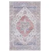 Image de SAFAVIEH Tapis Traditionnel - Lavable en Machine et Antidérapant - Idéal pour Les Zones à Fort Passage - Tucson Collection, Tapis à Poil Court, Bleu et Beige, 76 x 122 cm