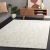 Image de Safavieh Tapis Géométrique pour Salon, Salle à Manger, Chambre à Coucher - Neptune Collection, Tapis à Poil Court, Ivoire et Beige, 152 x 229 cm