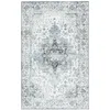 Image de Safavieh Tapis Traditionnel - Lavable en Machine et Antidérapant - Idéal pour Les Zones à Fort Passage - Arizona Collection, Tapis à Poil Court, Ivoire et Bleu, 200 x 300 cm