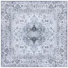 Image de Safavieh Tapis Traditionnel - Lavable en Machine et Antidérapant - Idéal pour Les Zones à Fort Passage - Arizona Collection, Tapis à Poil Court, Ivoire et Bleu, 183 x 183 cm