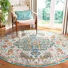 Image de SAFAVIEH Tapis Boho pour Salon, Salle à Manger, Chambre à Coucher - Madison Collection, Tapis à Poil Court, Gris et Bleu Clair, 122 X 122 cm