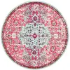 Image de SAFAVIEH Tapis Boho pour Salon, Salle à Manger, Chambre à Coucher - Madison Collection, Tapis à Poil Court, Fuchsia et Sarcelle, 122 X 122 cm