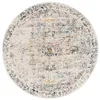 Image de Safavieh Tapis de Sol Vieilli pour Salon, Salle à Manger, Chambre à Coucher - Madison Collection, Tapis à Poil Court, Gris et Or, 122 x 122 cm