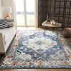 Image de SAFAVIEH Tapis Boho pour Salon, Salle à Manger, Chambre à Coucher - Monaco Collection, Tapis à Poil Court, Violet et Bleu Clair, 244 X 305 cm
