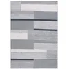 Image de SAFAVIEH Tapis Moderne pour Salon, Salle à Manger, Chambre à Coucher - Odyssey Collection, Tapis à Poil Court, Gris et Noir, 91 X 152 cm