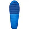 Image de Marmot Lost Coast 15 Short, Sac de couchage momie adulte, duvet de canard 600plus, chaud et léger, repliable, 168 cm, jusqu’à -31 °C, Trail Blue/Twilight, 168 cm