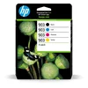Image de HP 903, Pack de 4 cartouches d'Encre Originales, 6ZC73AE, Noir, Jaune, Cyan, Magenta, Compatible avec les Imprimantes Officejet 6950 / 6951, Officejet Pro 6960 / 6970 / 6974