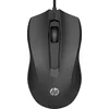 Image de HP 100 Souris filaire, 6VY96AA, Ambidextre, USB Type-A, 1600 ppp, Noire