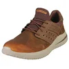 Image de Skechers Homme Delson 3.0-Ezra Bungee Lace Slip on Basket, Dark Brown Leather/Mesh, 44 EU