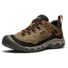 Image de KEEN Men's Targhee 4 Low Height Durable Comfortable Waterproof Hiking Shoes, Sea Turtle/Roasted Pecan, 10