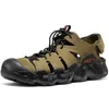 Image de KEEN Hyperport H2 Sandales de randonnée et d'eau confortables à bout fermé pour homme, Olive foncé/noir/cuir, 40.5 EU