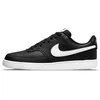 Image de Nike Homme Court Vision Low Next Nature Men s Shoes, Black White Black, 47 EU