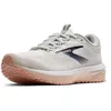 Image de BROOKS Femme Revel 7 Sneaker, Huître/Blanc/Pêche Tropicale, 38.5 EU