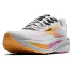 Image de Brooks Femme Ghost 17 Sneaker, Oyster/Apricot/Pink, 38 EU