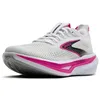 Image de Brooks Chaussures de Course Hyperion 3 Neutral pour Femme, Blanc/luminaire/Rose Cyber, 41 EU