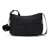 Image de Kipling IZELLAH Sac à bandoulière de taille moyenne, Signature Emb (Noir)