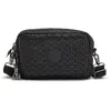 Image de Kipling ABANU MULTI Petit sac à bandoulière convertible en sac de taille, Signature Emb (Noir)