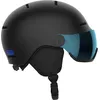 Image de Salomon Orka Visor Casque de Ski pour Enfant, Idéal pour Le Ski et Le Snowboard, Noir, KL 5659