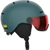Image de Salomon Orka Visor Casque de Ski pour Enfant, Idéal pour Le Ski et Le Snowboard, Gris, KS 4953