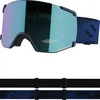 Image de SALOMON S/View Masque de Ski Unisexe, Champ de Vision Élargi, Idéal pour le Ski et le Snowboard, Bleu, Taille Unique