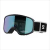 Image de Salomon Lumi Masque de Ski Unisexe pour Enfant, Champ de Vision Élargi, Idéal pour le Ski et le Snowboard, Noir, Taille Unique