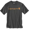 Image de Carhartt, Herren, Lockeres, schweres, kurzärmliges T-Shirt mit Logo-Grafik, Anthrazit Meliert, M