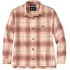 Image de Carhartt Chemise en flanelle à manches longues pour femme, STUCCO, S