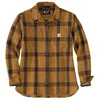 Image de Carhartt Chemise à carreaux ample en sergé à manches longues pour homme, Marron, Taille M