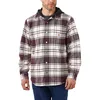 Image de Carhartt Rugged Flex Relaxed Fit Flannel Fleece Lined Hooded Shirt Jac Chemise boutonnée Work Utility, Malt, M Homme