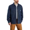 Image de Carhartt Chemise à manches longues denim polaire Lined Snap pour homme, Glacier, S