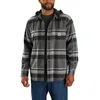 Image de Carhartt Veste demi-saison en flanelle Sherpa-Lined à capuche pour homme, Noir , M