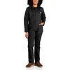 Image de Carhartt Combinaison en toile robuste pour femme Coupe décontractée, noir, Taille XL