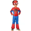 Image de RUBIE'S Marvel Officiel - Déguisement enfant classique Spidey - Taille 3-4 ans - Costume officiel avec masque du super héros de la série Spidey et ses amis extraordinaires.