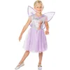 Image de RUBIE'S Barbie Officiel - Déguisement Classique Barbie Fée pour Enfants - Taille 7-8 ans - Costume avec Robe Tutu Type Ballerine Mauve et Paire d'Ailes avec Attache Velcro