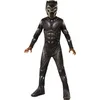 Image de RUBIE'S Avengers Officiel - Black Panther - Déguisement Enfants Classique Black Panther - Taille 7-8 Ans - Costume Super Héros Enfant Marvel avec Combinaison et Masque - Idéal, Carnaval