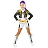 Image de RUBIE'S Netflix KPOP Demon Hunters officiel - Déguisement classique de Rumi/Huntrix version Gold - Taille 7-8 ans