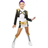 Image de RUBIE'S Netflix KPOP Demon Hunters officiel - Déguisement deluxe de Rumi/Huntrix version Gold - Taille 9-10 ans
