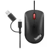 Image de Lenovo ThinkPad Compact Souris filaire optique noir 4 Boutons 800 dpi, 1600 dpi, 2400 dpi